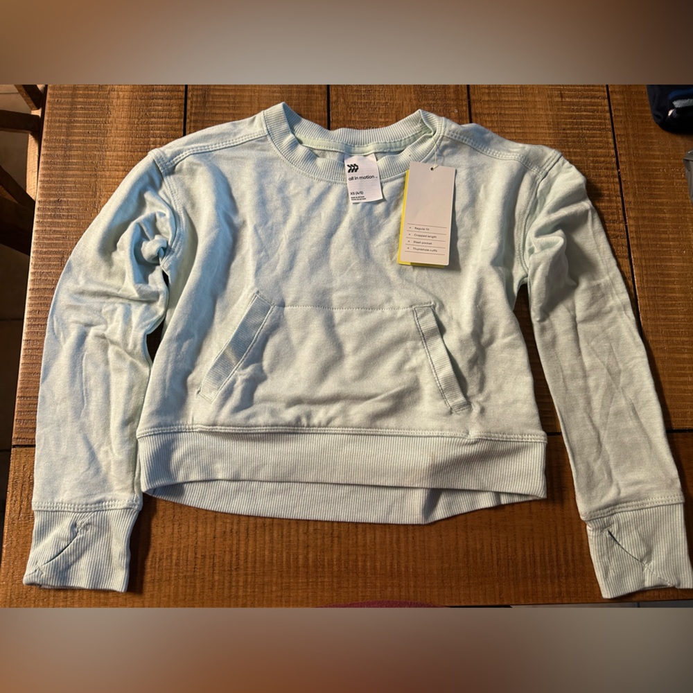 All in Motion Mint Green Girls Sweatshirt